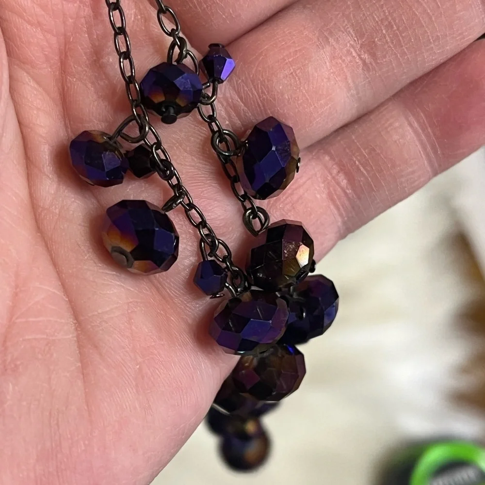 Purple Lariat Necklace